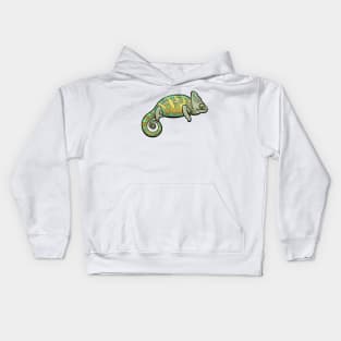 Veiled Chameleon, a Beautiful Lizard Kids Hoodie